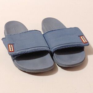 HUNTER Women's Original Adjustable Lightweight Slider BLUE Size 10 UK 8 EU 41